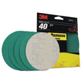 Green Corps 31547 Abrasive Disc, 6 in Dia, 40 Grit, PSA, Green