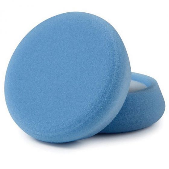 Perfect-It 30043 Single Sided Ultrafine Polishing Pad, 4 in Dia, Hook and Loop Attachment, Foam Pad, Blue