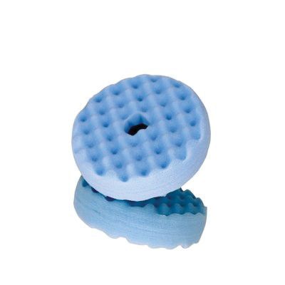 Perfect-It 33286 Double Sided Ultrafine Polishing Pad, 6 in Dia, Quick Connect Attachment, Foam Pad, Blue