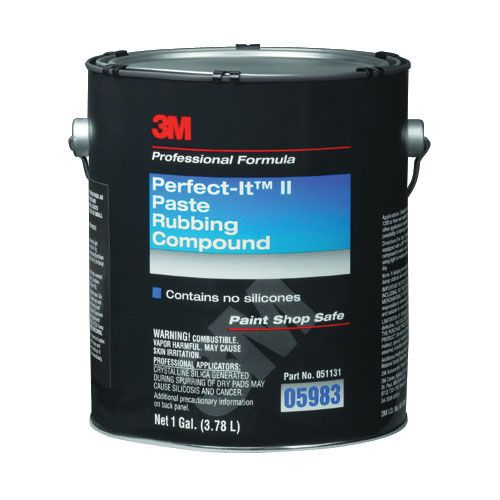 Perfect-It II 05983 Rubbing Compound, 1 gal Can, Tan, Paste, Compound