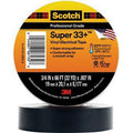 Scotch Super 33+ 06133 Premium Grade Electrical Tape, 52 ft x 3/4 in, 7 mil THK, Black