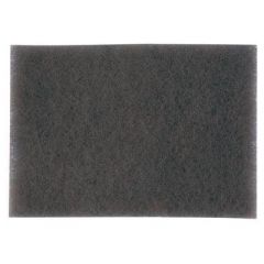 Scotch-Brite 07448 Non-Woven Hand Pad, 6 in W x 9 in L, 600 to 1000 Grit, S Ultra Fine Grade, Gray