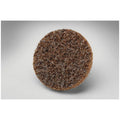 Scotch-Brite 07481 SC-DR Series No-Hole Surface Conditioning Disc, 2 in, Medium Grade, Aluminum Oxide, Maroon