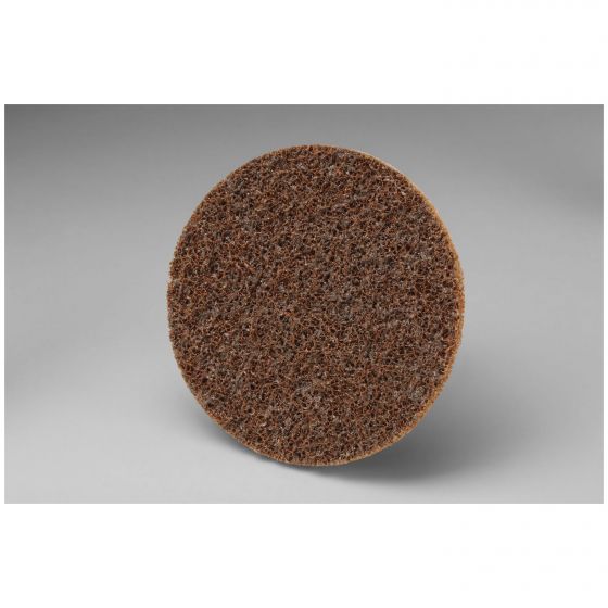 Scotch-Brite 07485 No Hole Non-Woven Surface Conditioning Disc, 3 in Dia, Coarse Grade, Aluminum Oxide Abrasive