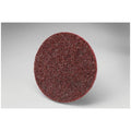 Scotch-Brite 07486 No Hole Non-Woven Surface Conditioning Disc, 3 in Dia, Medium Grade, Aluminum Oxide Abrasive