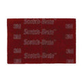 Scotch-Brite 64926 Non-Woven Hand Pad, 6 in W x 9 in L, A Very Fine Grade, Maroon