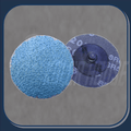 Sunmight 00106 Closed Coated Quick Change Disc, 3 in, P80 Grit, Alumina Zirconia, Roloc Attachment